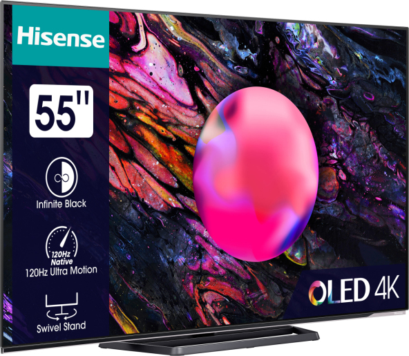 Hisense 55A85K 139.7 cm (55") 4K Ultra HD Smart TV Wi-Fi Black 900 cd/m² – image 3