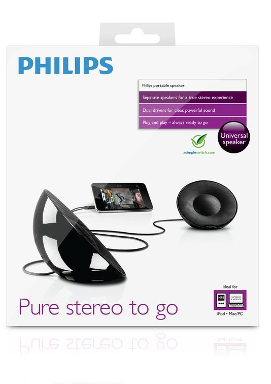 Philips SBP1120/98 loudspeaker Black Wired – image 2