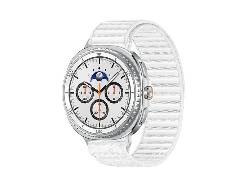Samsung Galaxy Watch 8 Classic, Bluetooth, 46mm, Hybrid Band, White + Fabric Band, White, M/L – image 1