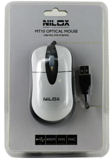 Nilox 10NXMP0026002 mouse Office Ambidextrous USB Type-A + PS/2 Optical 800 DPI – image 2