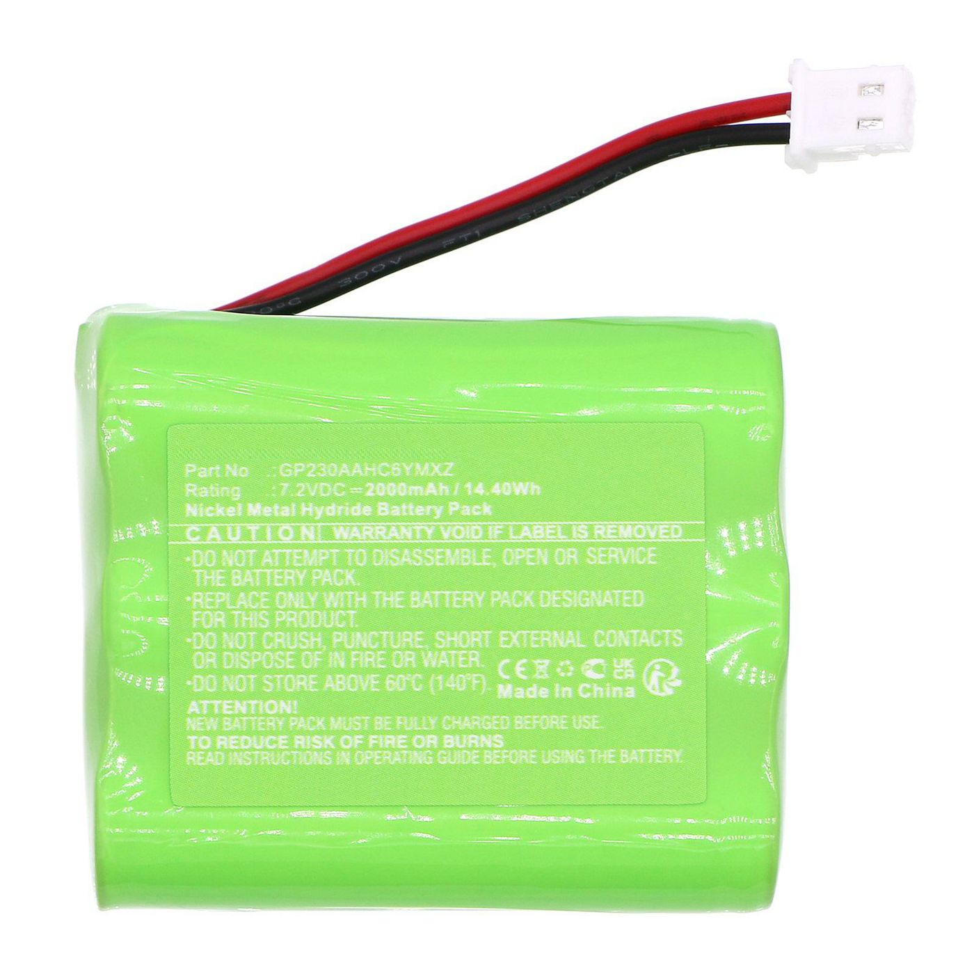 بطارية CoreParts لـ Snom, AT&T C52-SP, 80-S042-00V, 7.2V, 2000mAh, 14.40Wh, أخضر