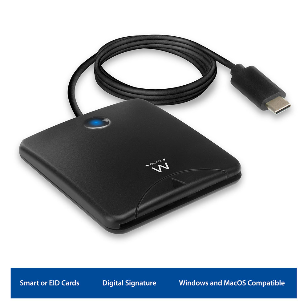 Ewent EW1055 smart card reader Indoor USB USB 3.2 Gen 1 (3.1 Gen 1) Black – image 3