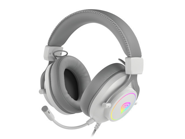 GENESIS NSG-1870 headphones/headset Wired Head-band Gaming USB Type-A Grey, White – image 1