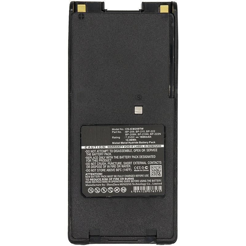 CoreParts MBXTWR-BA0086 بطارية NiMH لراديوهات ICOM ثنائية الاتجاه