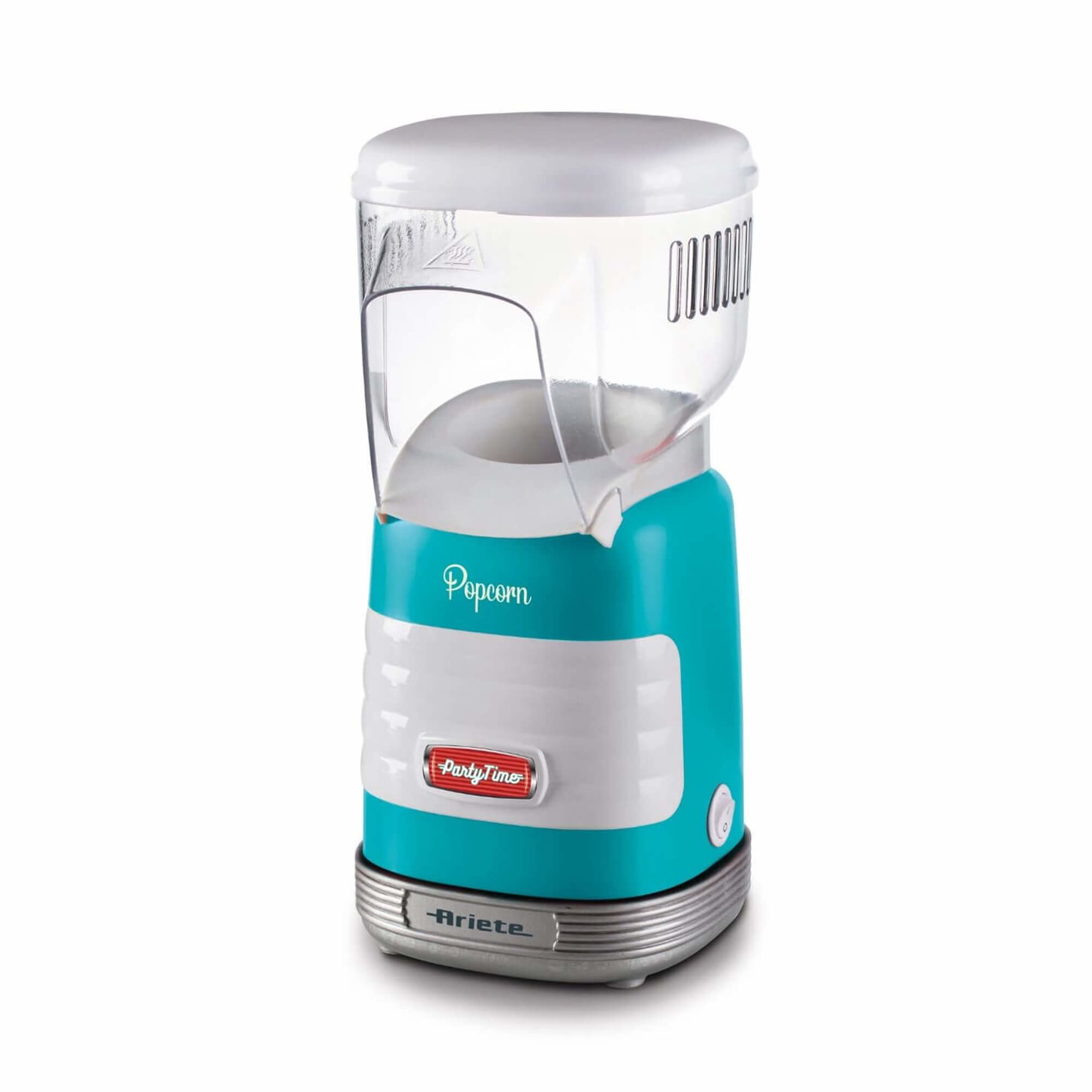 Ariete 2956, Pop Corn Party Time, Pop Corn Machine, Bursts 60gr of Corn for Pop Corn in 2 minutes with Hot Air, Fat Free, 1000 Watt, Blue – image 1