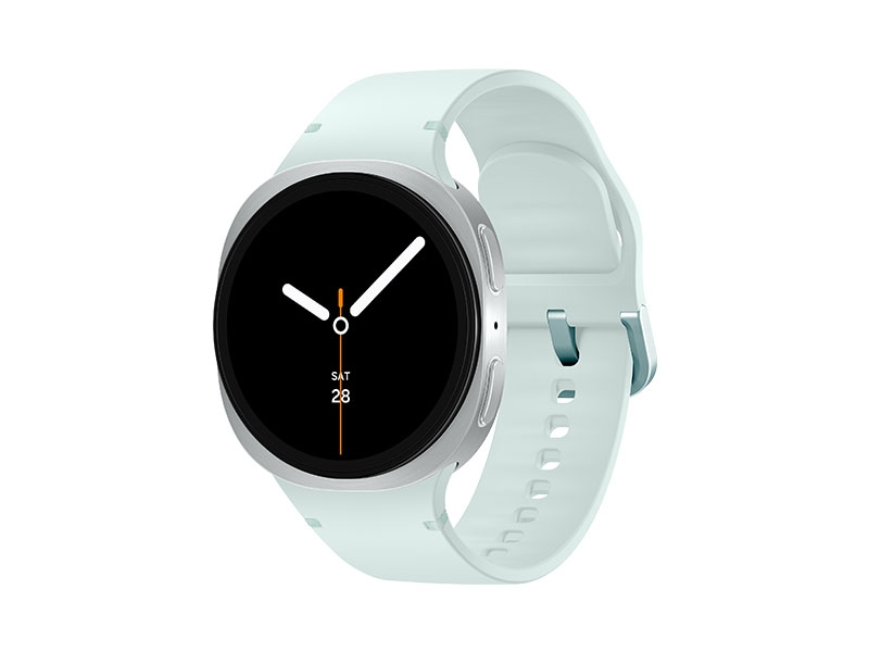 Samsung Galaxy Watch 8, LTE + Bluetooth, 44mm, Sport Band, White, S/M + Sport Band, Mint, S/M