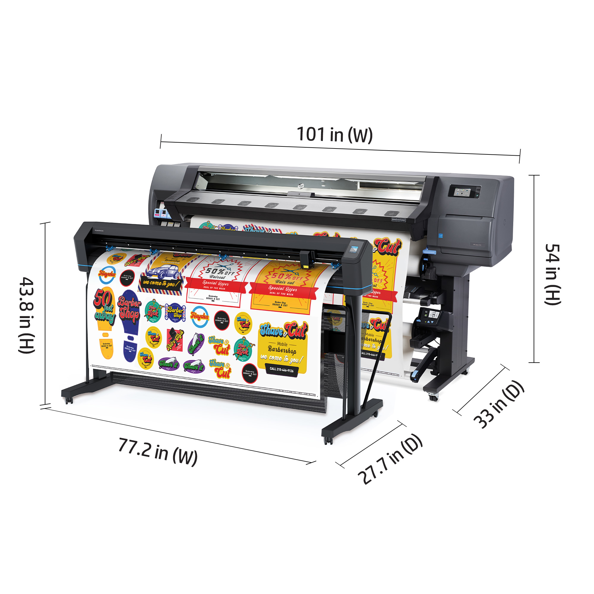 HP Latex 335 large format printer Latex printing Colour – image 4