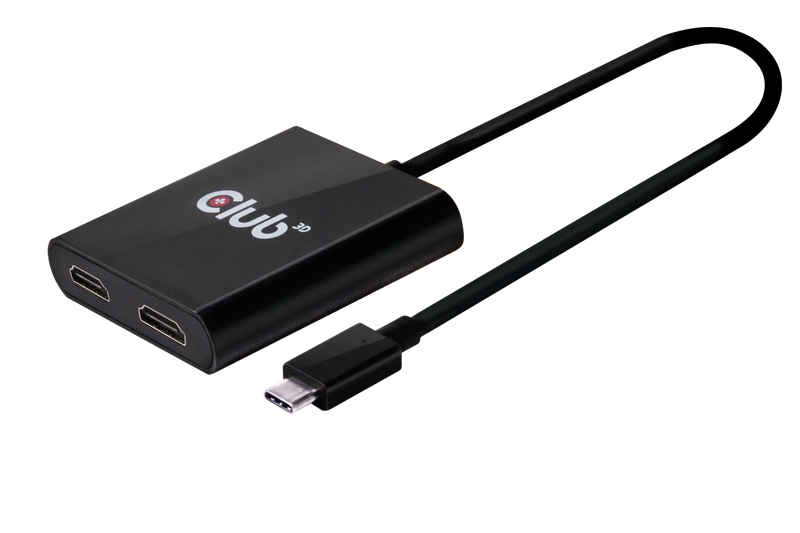 CLUB3D MST Hub USB 3.1 Gen1 Type C to HDMI™ 1.4 Dual Monitor – image 3