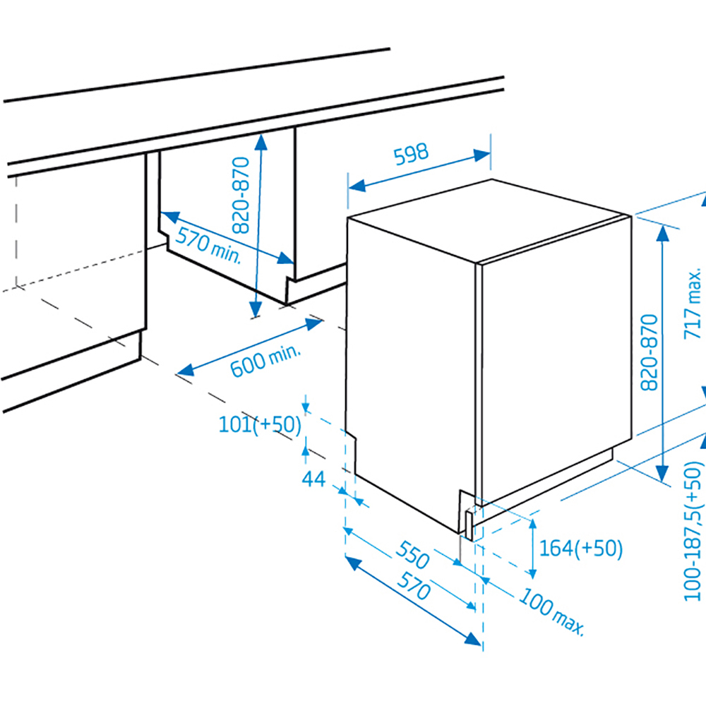 Beko DIN28221 dishwasher Fully built-in 12 place settings – image 2