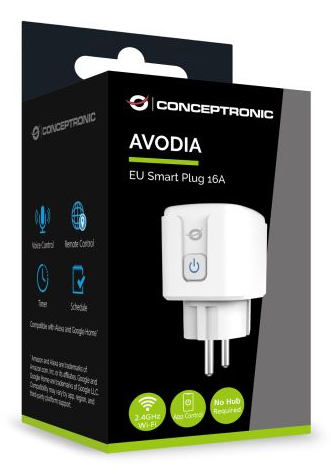Conceptronic AVODIA01W EU Smart Plug 16A, Compatible with German & French Outlets – image 3