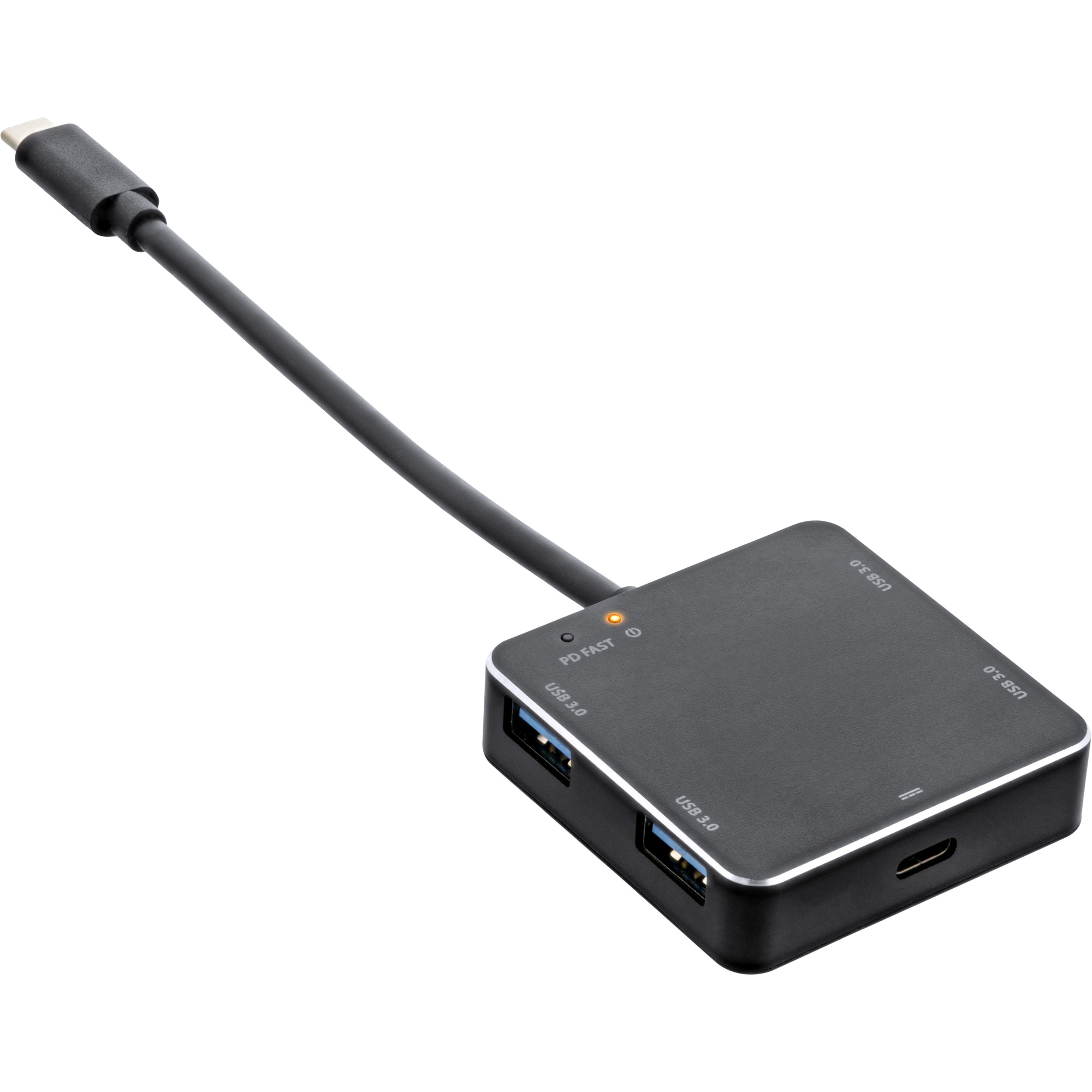 InLine USB 3.1 Hub, USB-C to 4 Port USB-A, with PD – image 1