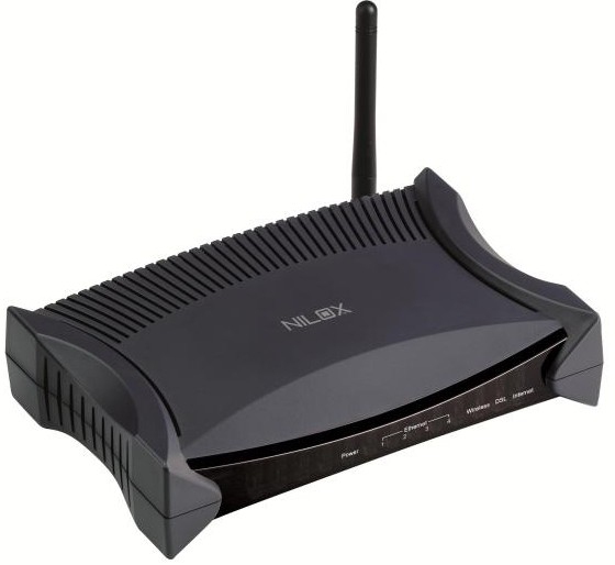 Nilox NX-R150 wireless router Fast Ethernet Black, Blue – image 1