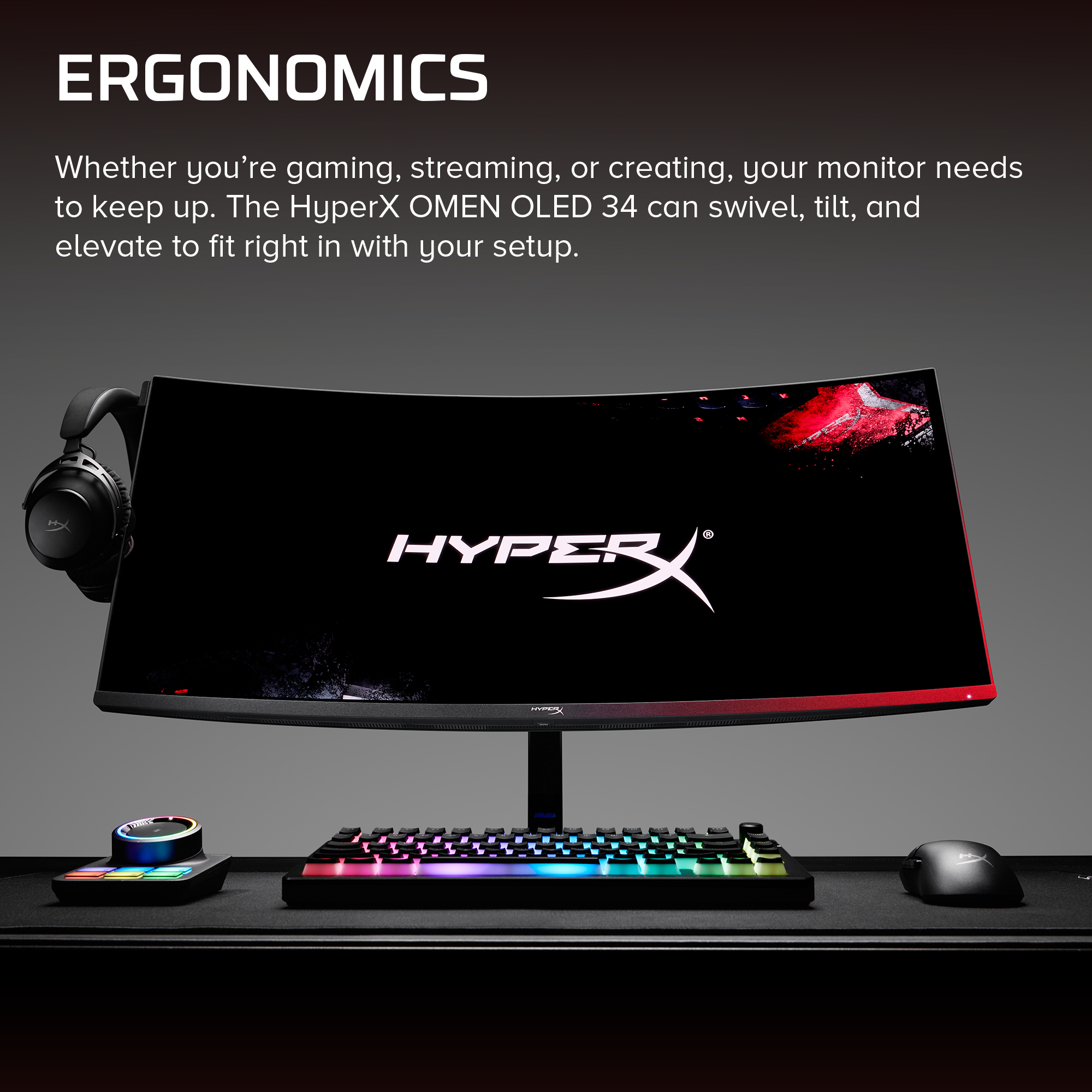 HyperX OMEN OLED 34 inch WQHD 360Hz Gaming Monitor - OMEN OLED 34 – image 4