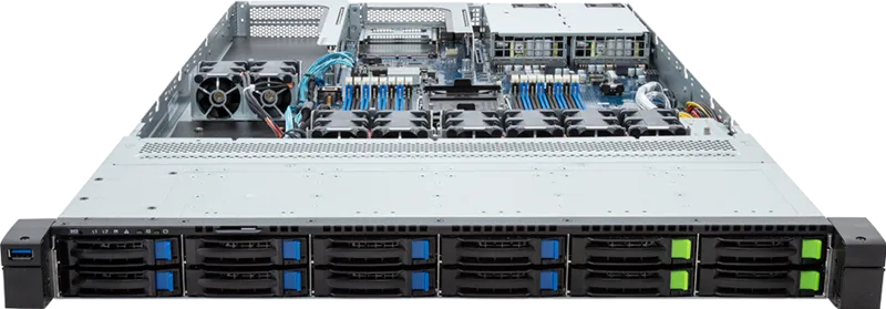 GIGABYTE R163-SG2-AAC1 LGA 4677 (Socket E) Rack (1U) Black, Steel – image 2