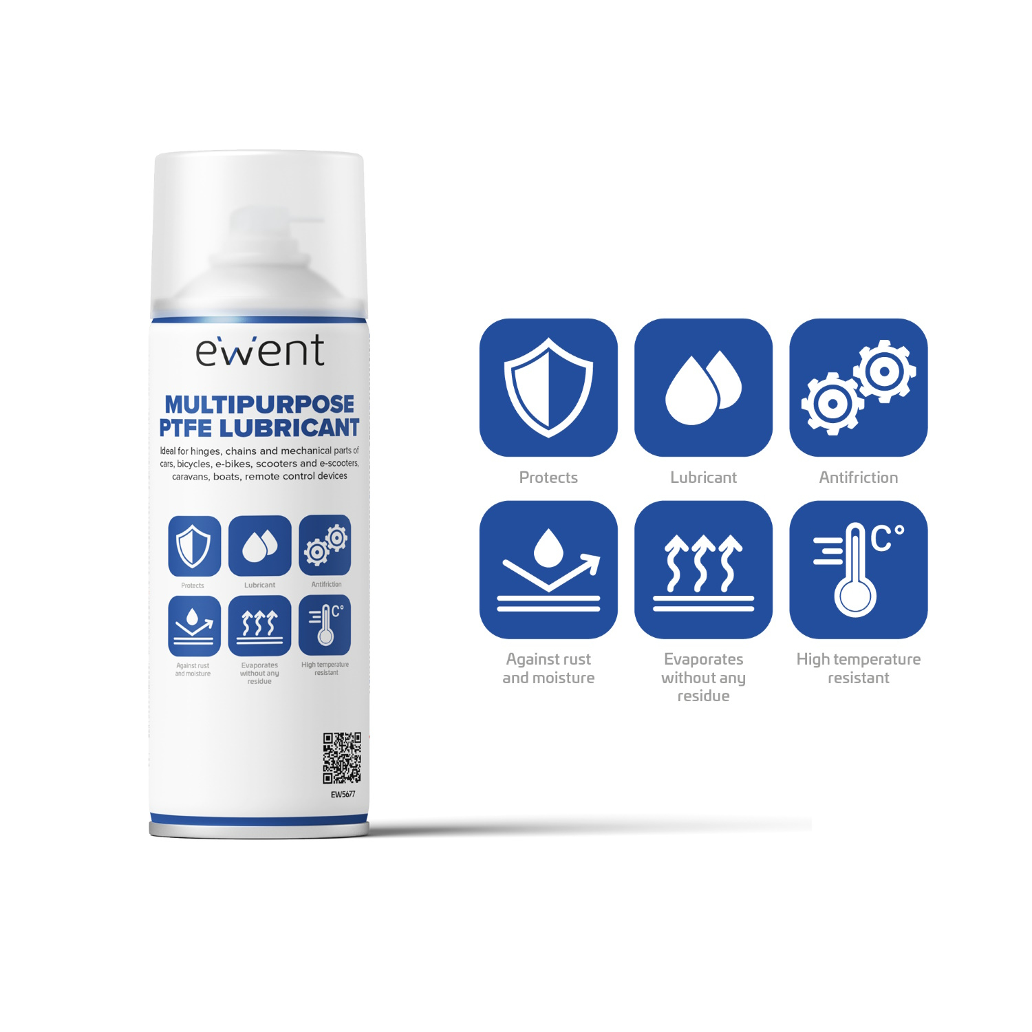 Resim Ewent EW5677 Sürtünme Önleyici Yağlayıcı Sprey, 400ml