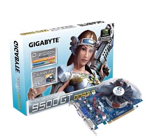 GIGABYTE GV-N95TD3-512I graphics card GeForce 9500 GT GDDR3