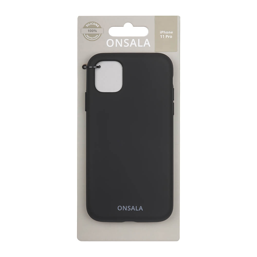 Onsala Phone Case Silicone Black - iPhone 11 Pro – image 2
