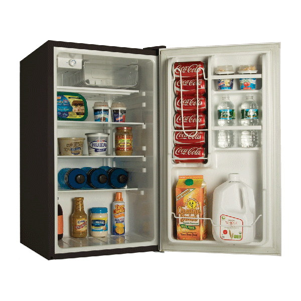 Haier HNSE04BB combi-fridge Freestanding Black – image 3