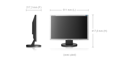 Samsung SyncMaster 923NW 19" Silver – image 2