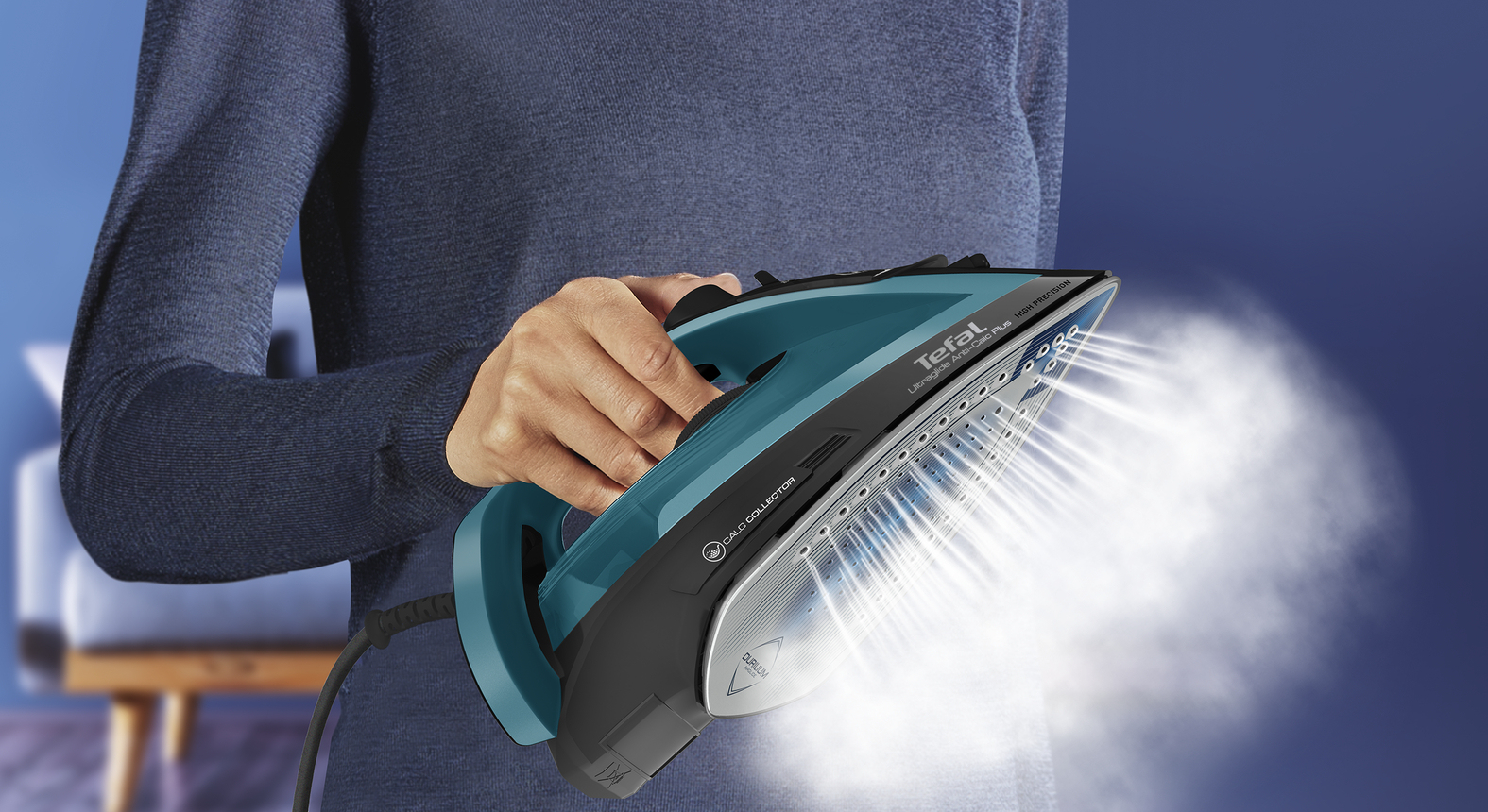 Tefal FV5873G0 iron Steam iron Durilium Airglide soleplate – image 5