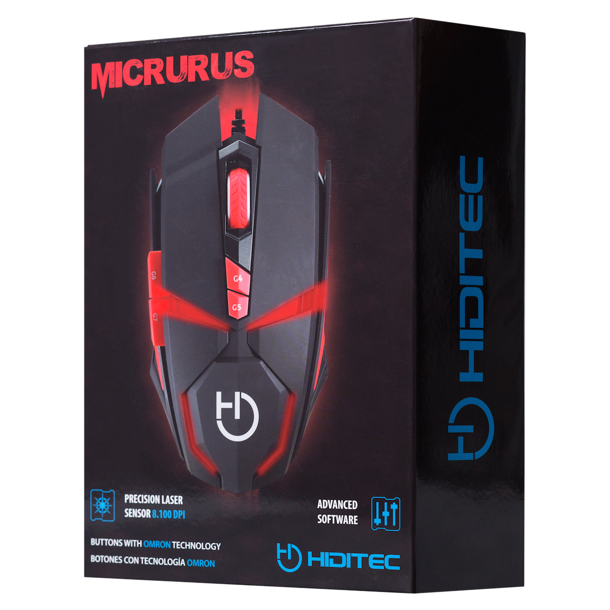 Hiditec MICRURUS mouse Gaming Right-hand USB Type-A Laser 8100 DPI – image 5