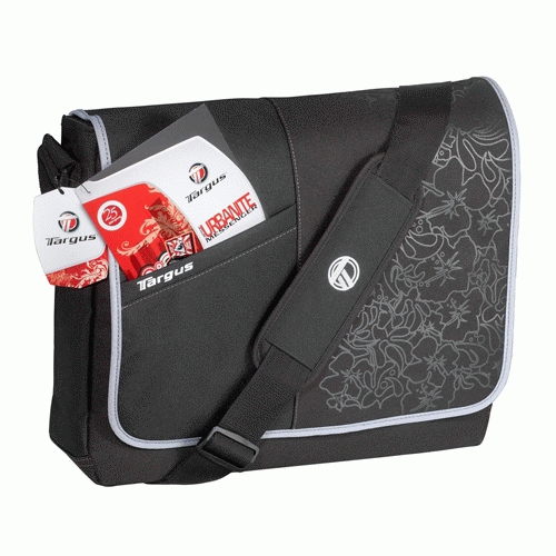 Targus Laptop Messenger – Black Floral – image 2