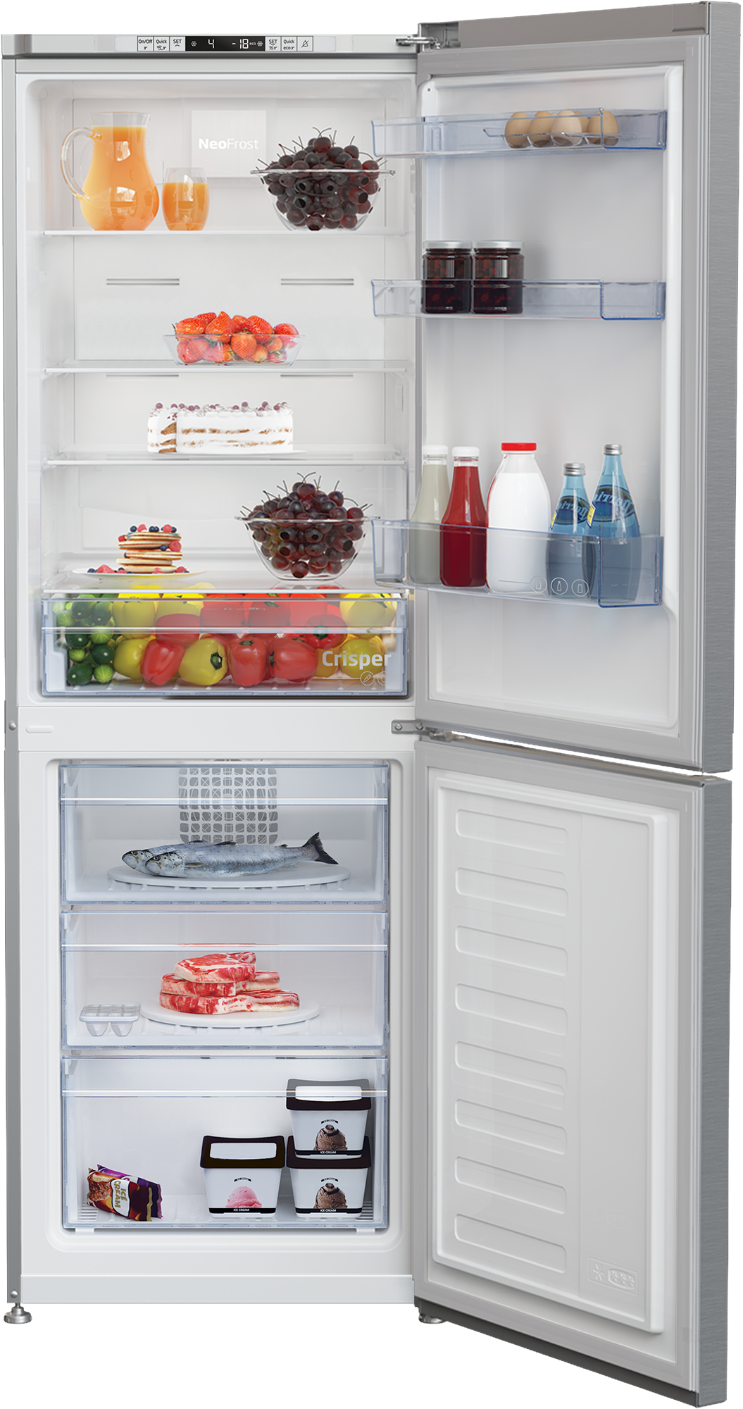 Beko CNA340I30XBN fridge-freezer Freestanding – image 3