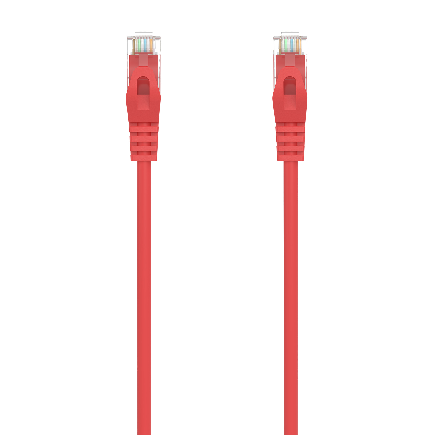 AISENS Cable de Red Latiguillo RJ45 LSZH Cat.6A 500 Mhz UTP AWG24, Rojo, 3.0M