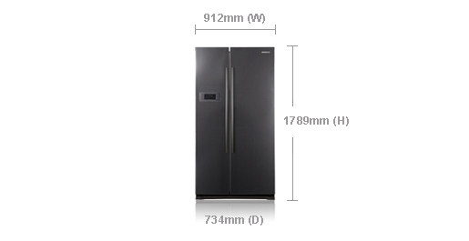 Samsung RSH5SHMH side-by-side refrigerator – image 2