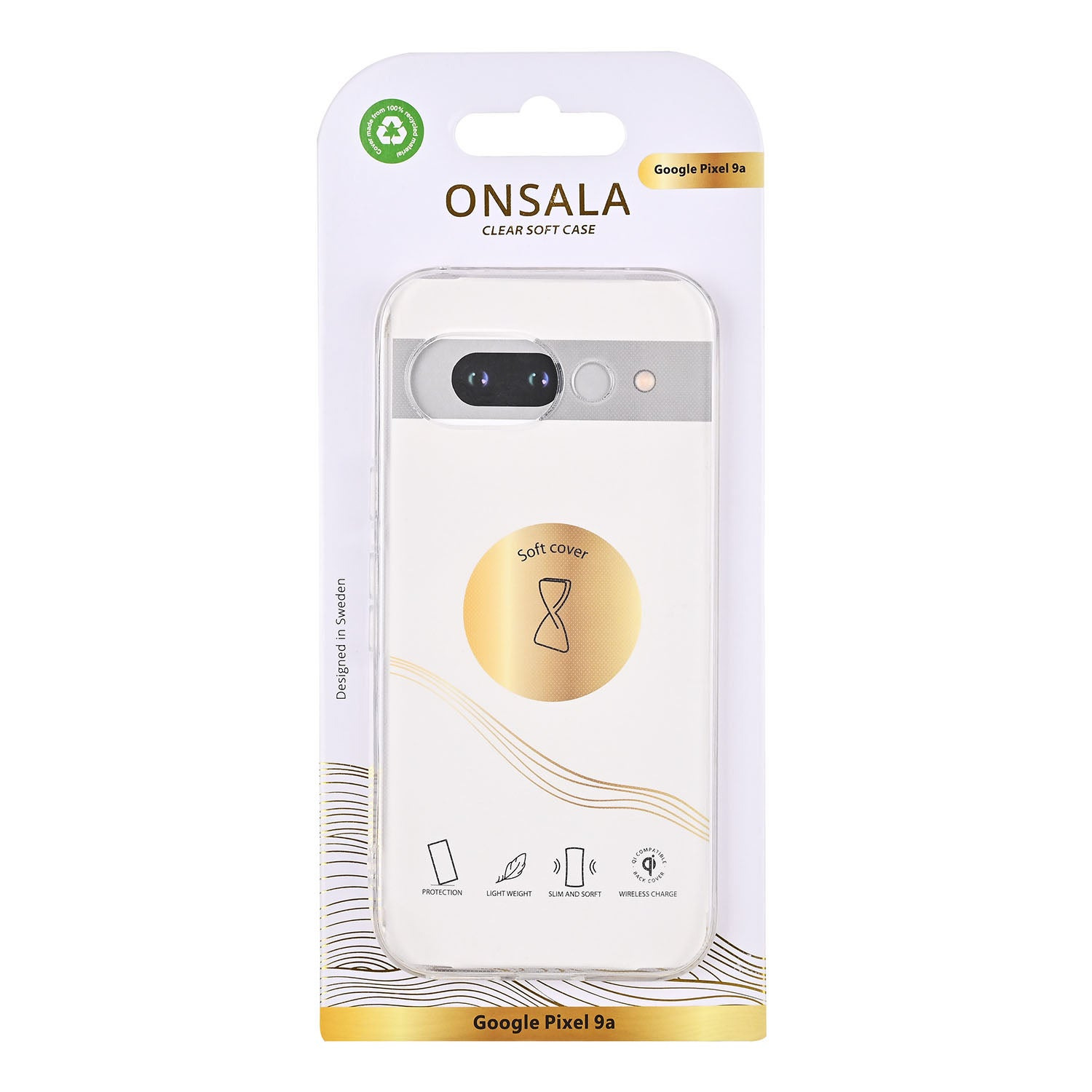 Onsala Phone Case Google Pixel 9a TPU Recycled Transparent – image 2