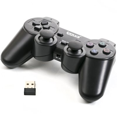 iggual PSI08974 Gaming Controller Black USB 2.0 Gamepad Analogue / Digital PC, Playstation 3