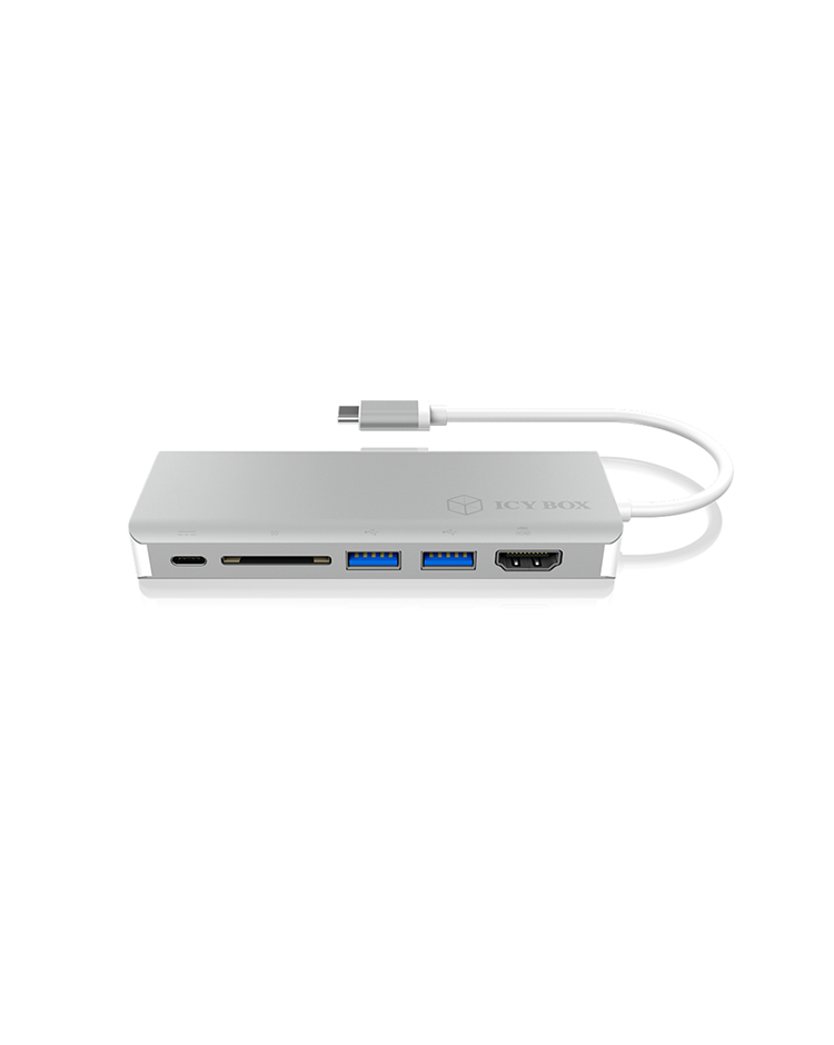 ICY BOX IB-DK4034-CPD Wired USB 3.2 Gen 1 (3.1 Gen 1) Type-C Silver, White – image 4