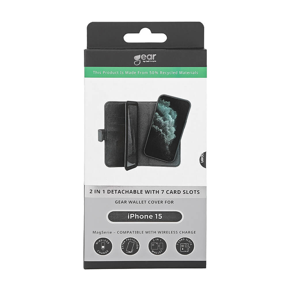 Gear Wallet Case 2-in-1 7 Card Slots MagSeries Black - iPhone 13/14/15 – image 2