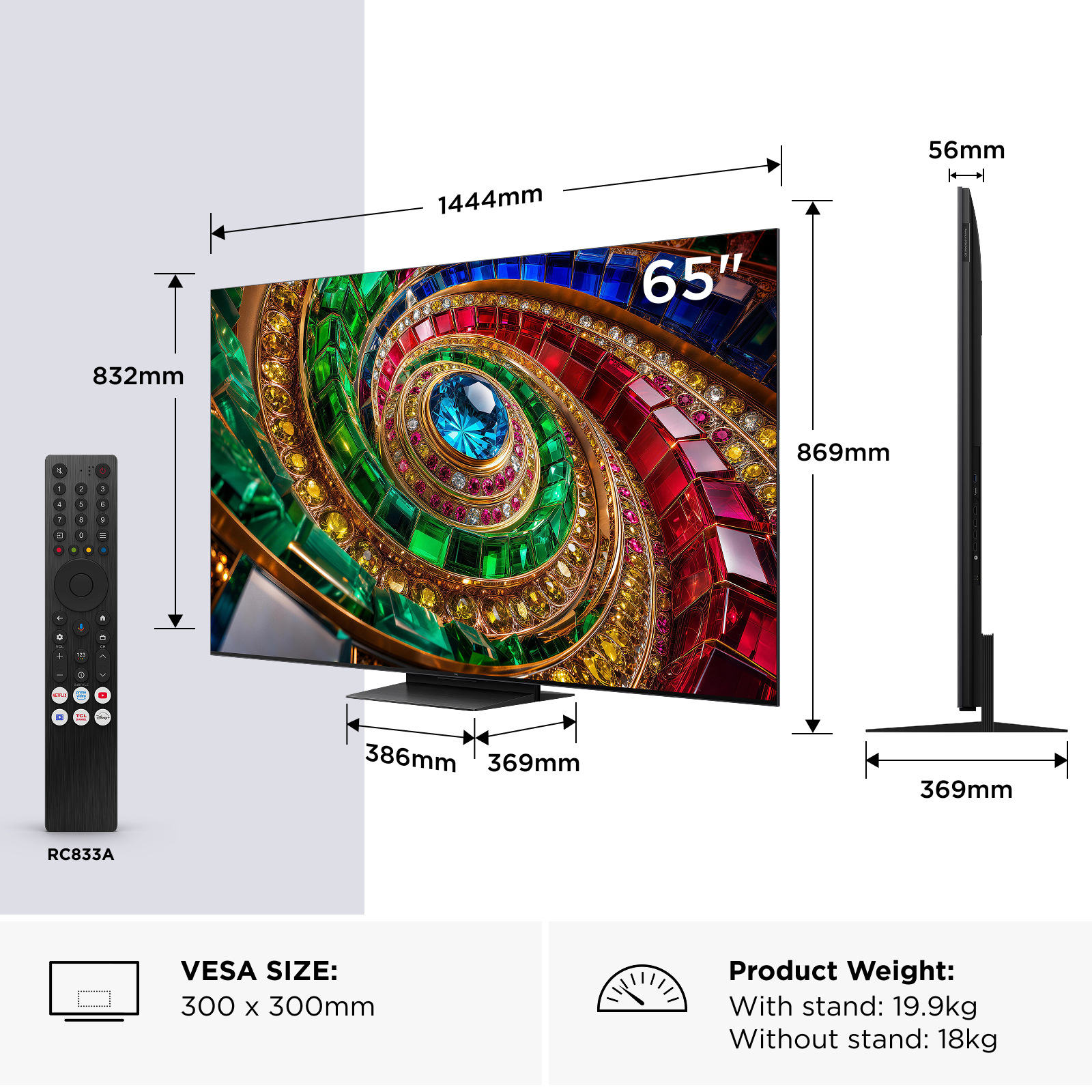 TCL 65Q7D-UK TV 165.1 cm (65") 4K Ultra HD Smart TV Wi-Fi – image 2