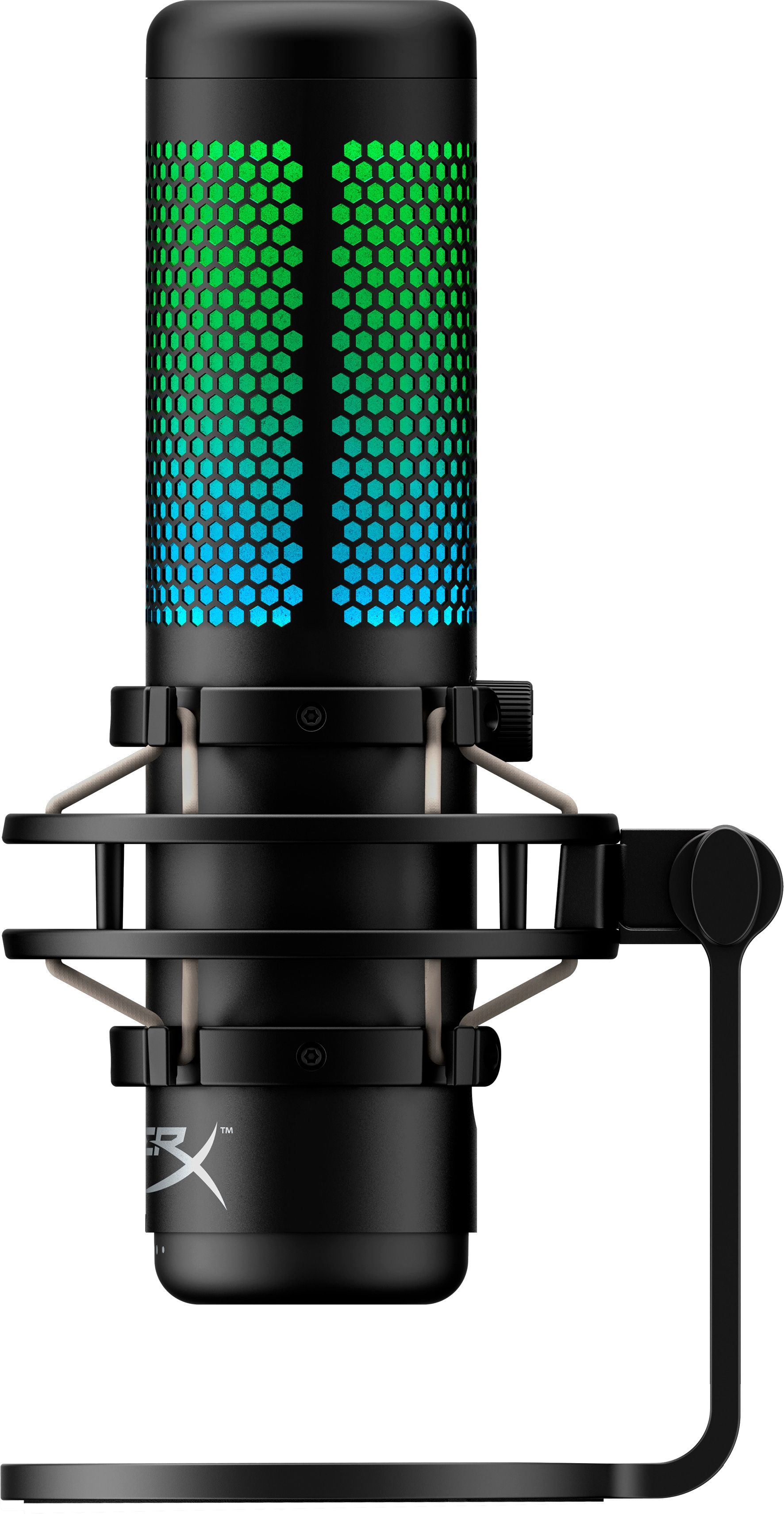 HyperX QuadCast S - USB Microphone (Black-Grey) - RGB Lighting – image 2