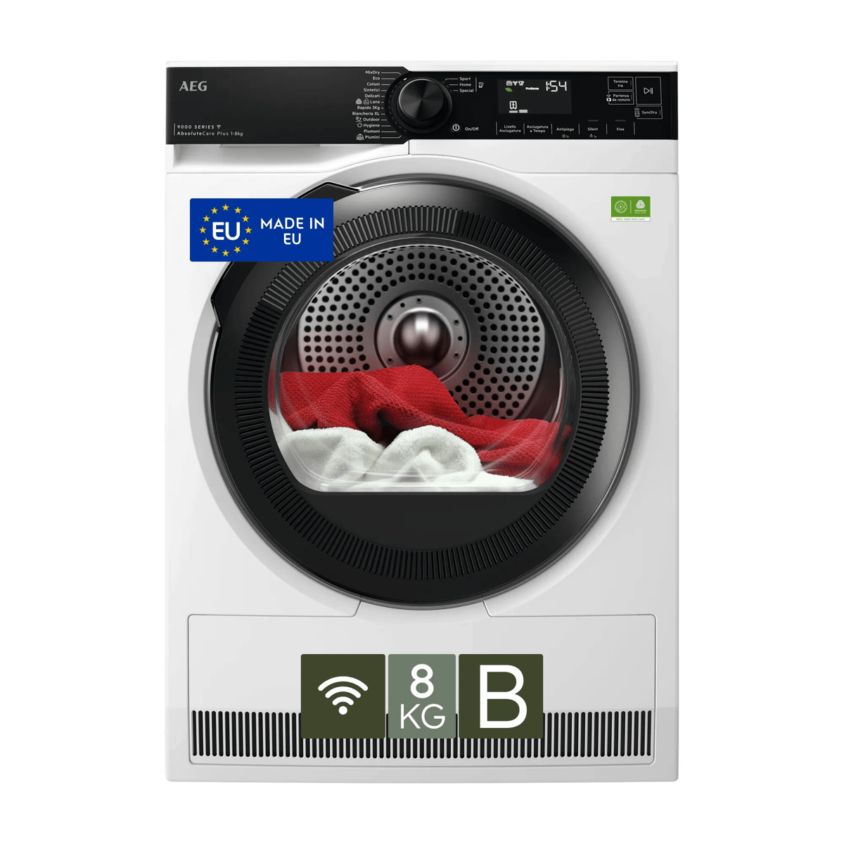 AEG Series 9000 TR9HH8BY tumble dryer Freestanding Front-load