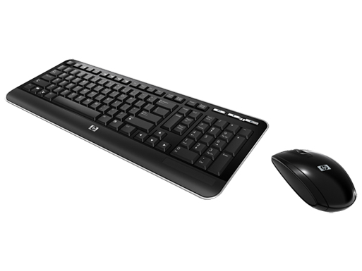 HP QY449AA keyboard Mouse included Office RF Wireless Black