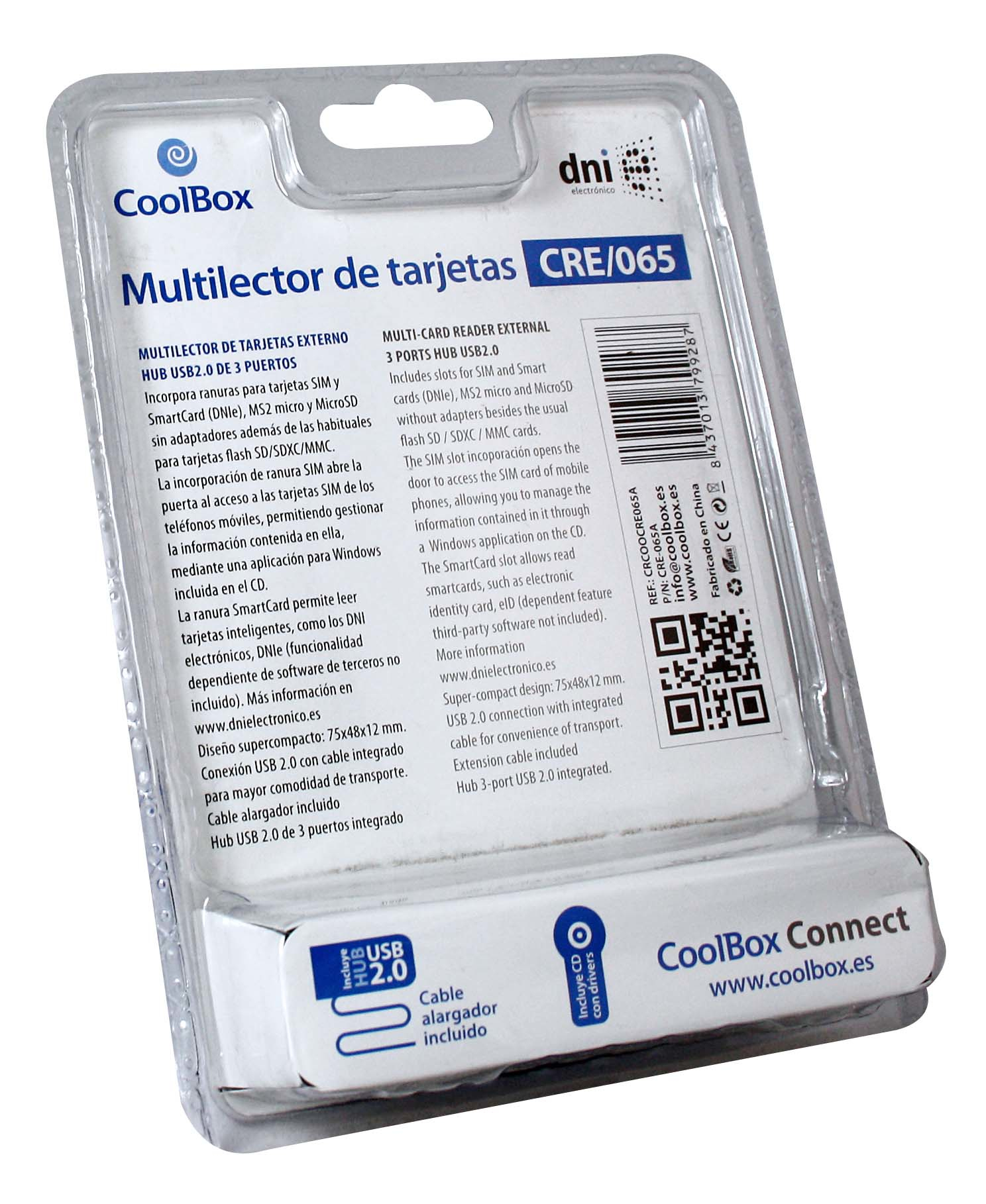 CoolBox CRE-065 card reader USB 2.0 Black – image 3