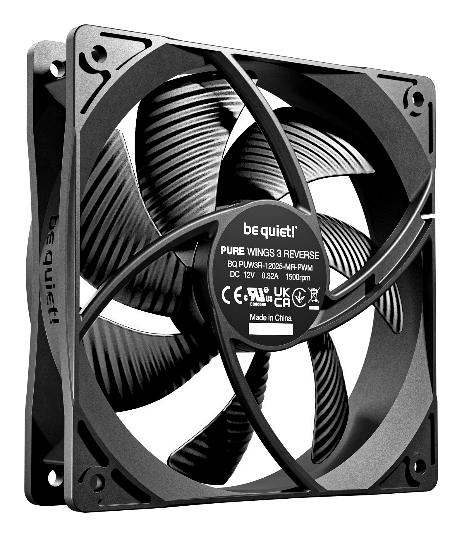 be quiet! Lüfter 120mm Pure Wings 3 PWM Reverse 3-Pack