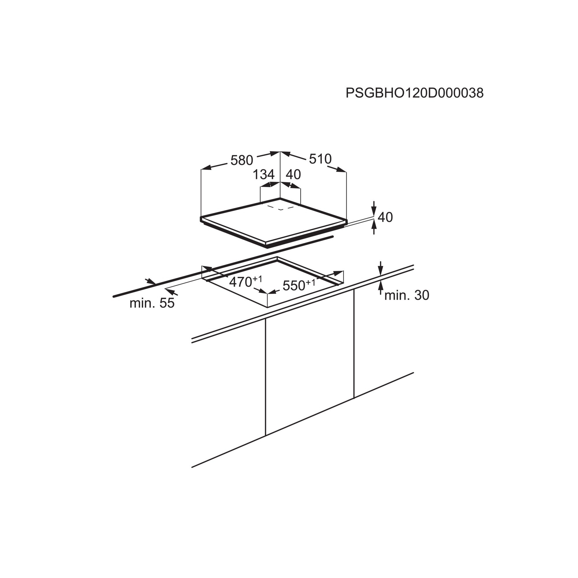 Electrolux EGE6182NOK Black Built-in – image 2