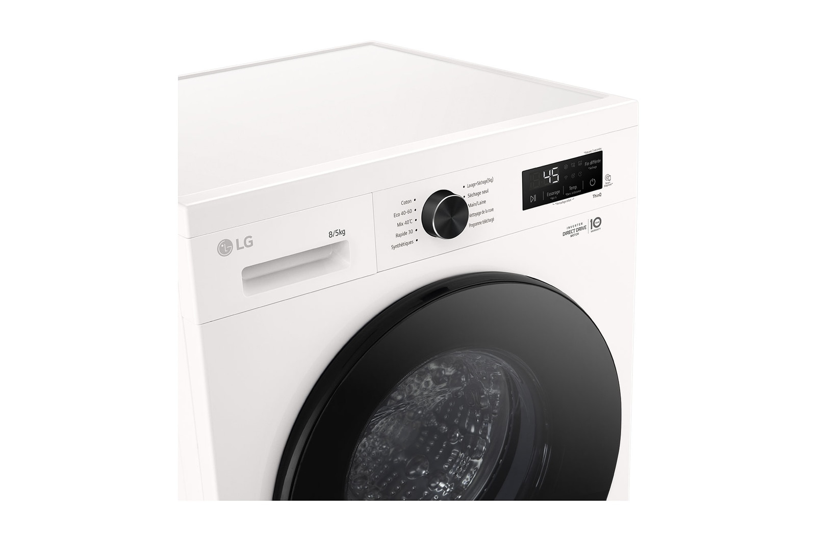 LG F854B16WHS washer dryer Freestanding Front-load White – image 3