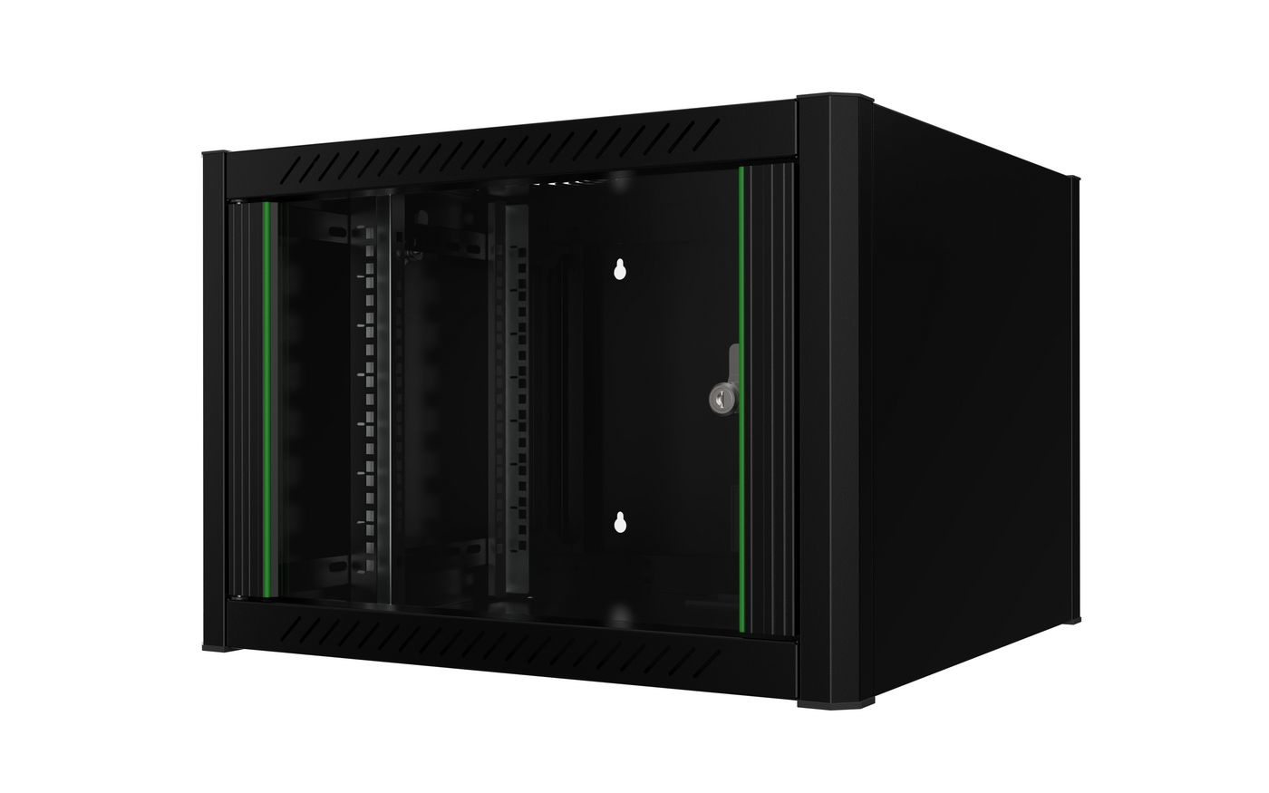 Lanview RWM07U56BL rack cabinet 7U Wall mounted rack Black – image 1