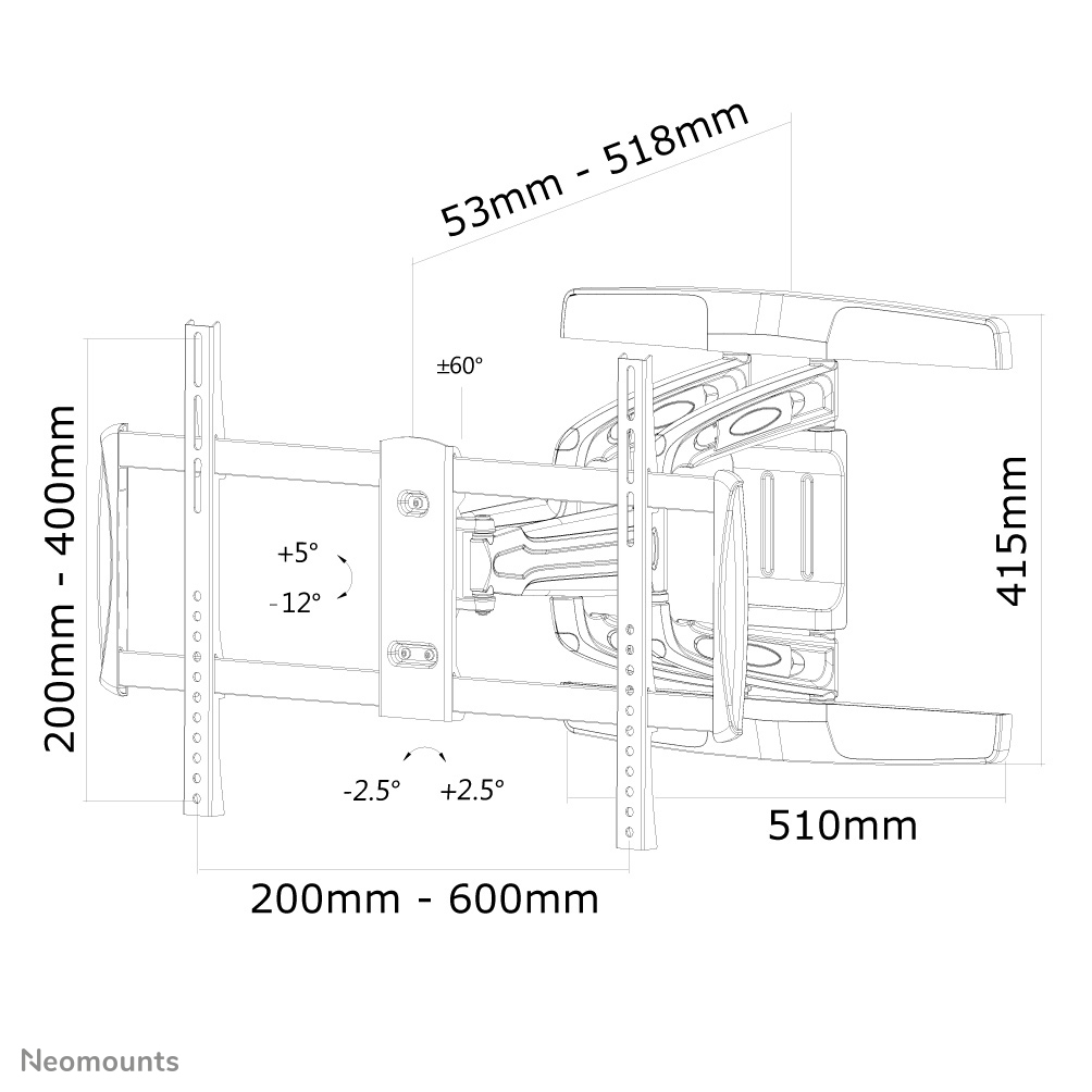 Neomounts tv wall mount – image 7