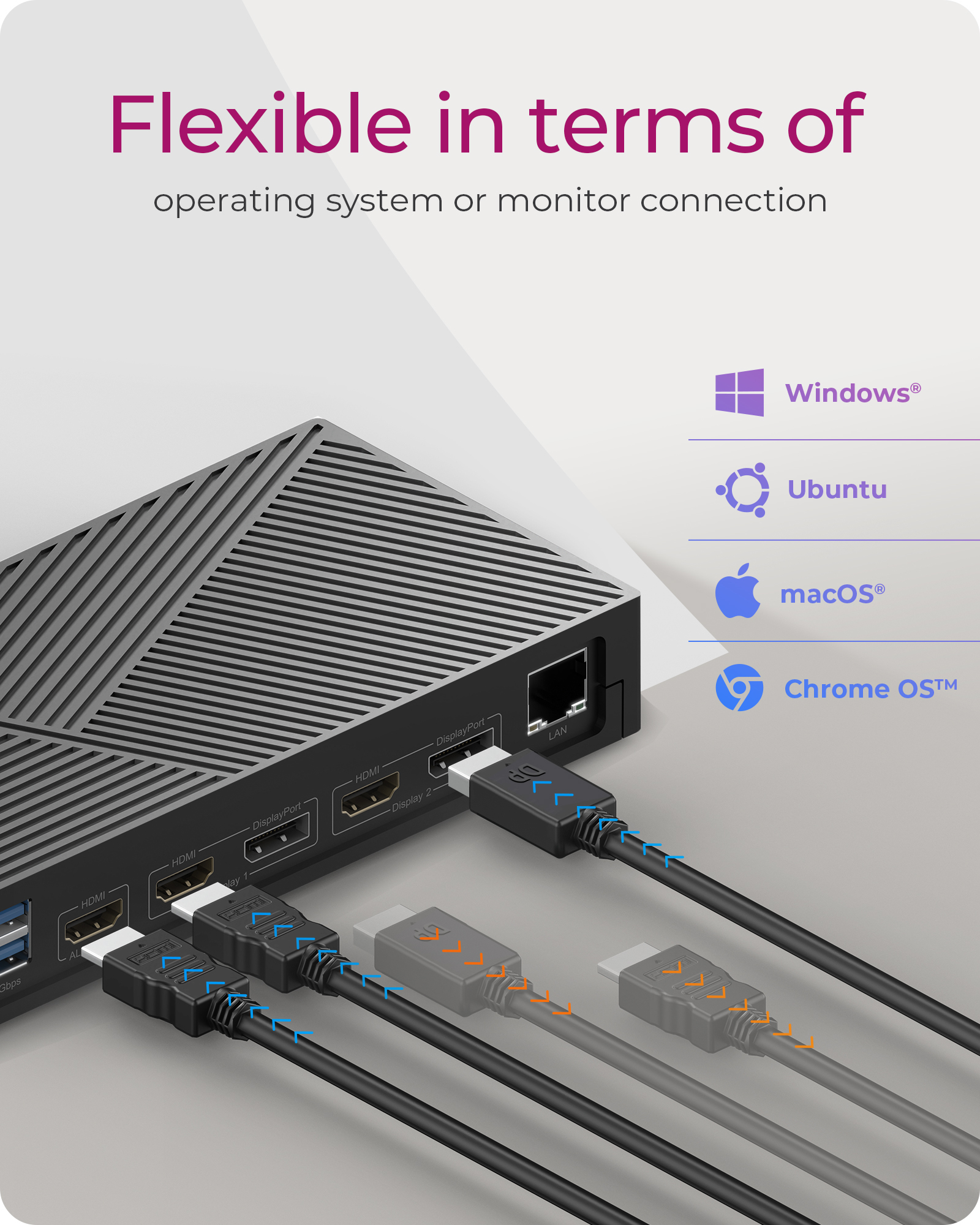 ICY BOX 11 in 1 Hybrid DockingStation with triple video output – image 2