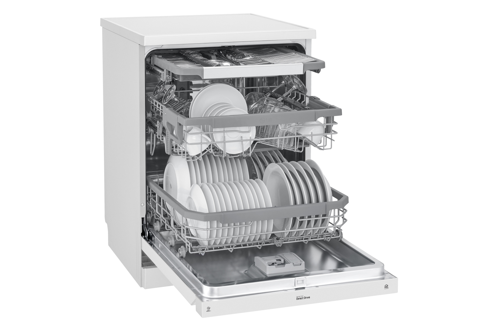 LG DF215FW dishwasher Freestanding 14 place settings – image 5