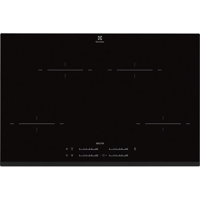 Electrolux HHF830FHK hob Black Built-in Zone induction hob 4 zone(s)