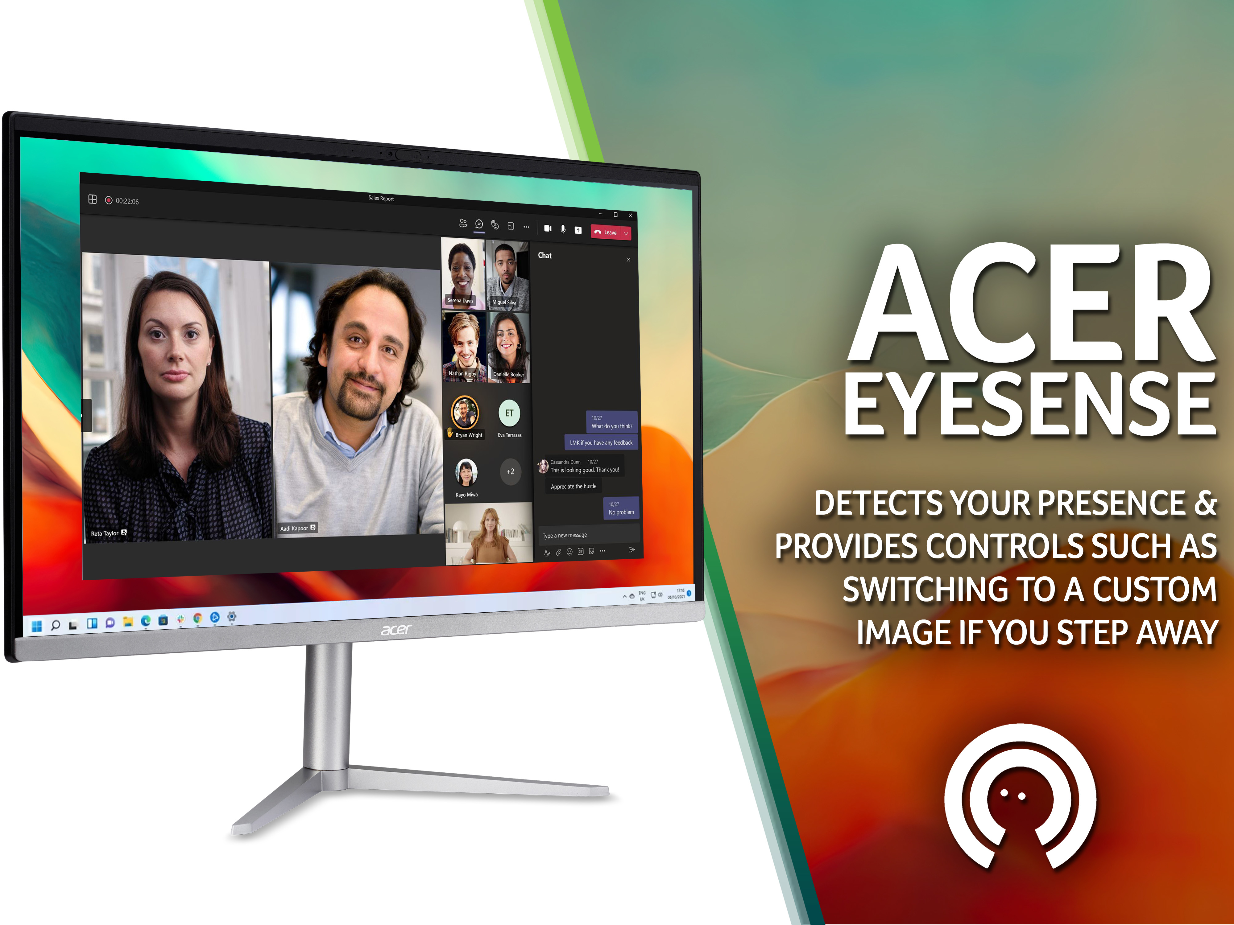 Acer Aspire C24-1300 All-in-One Desktop – Ryzen 3-7320U, 8GB, 512GB SSD, Integrated Graphics, 23.8″ Full HD, Windows 11, Black image 5