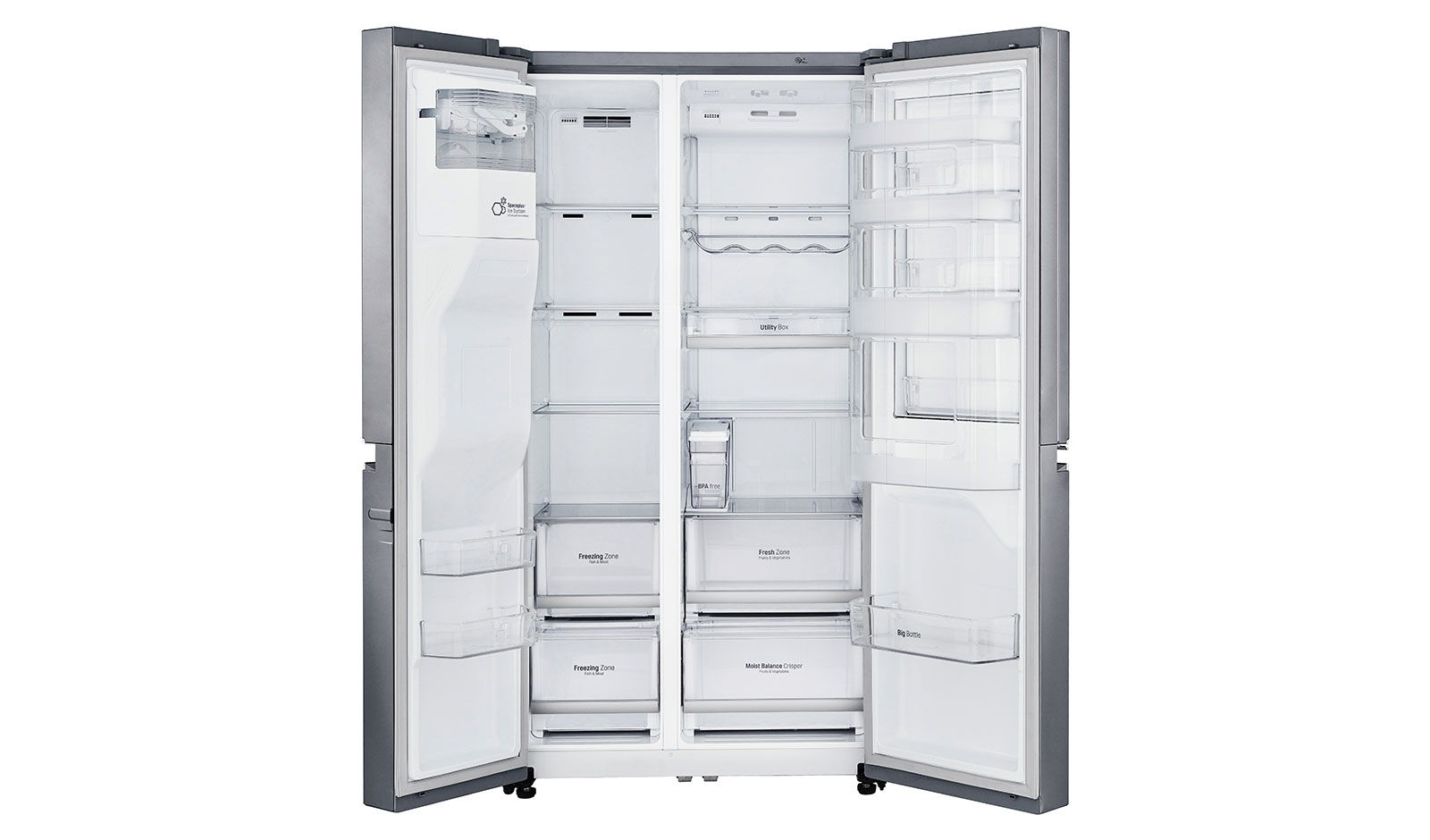 LG GSJ761PZTZ side-by-side refrigerator Freestanding – image 2