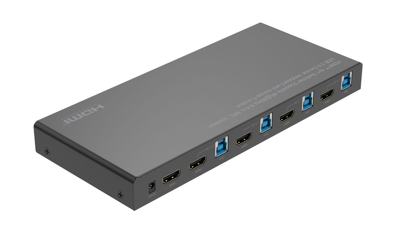Microconnect MC-HDMIKVM0401-USB3-4K KVM switch Black – image 2