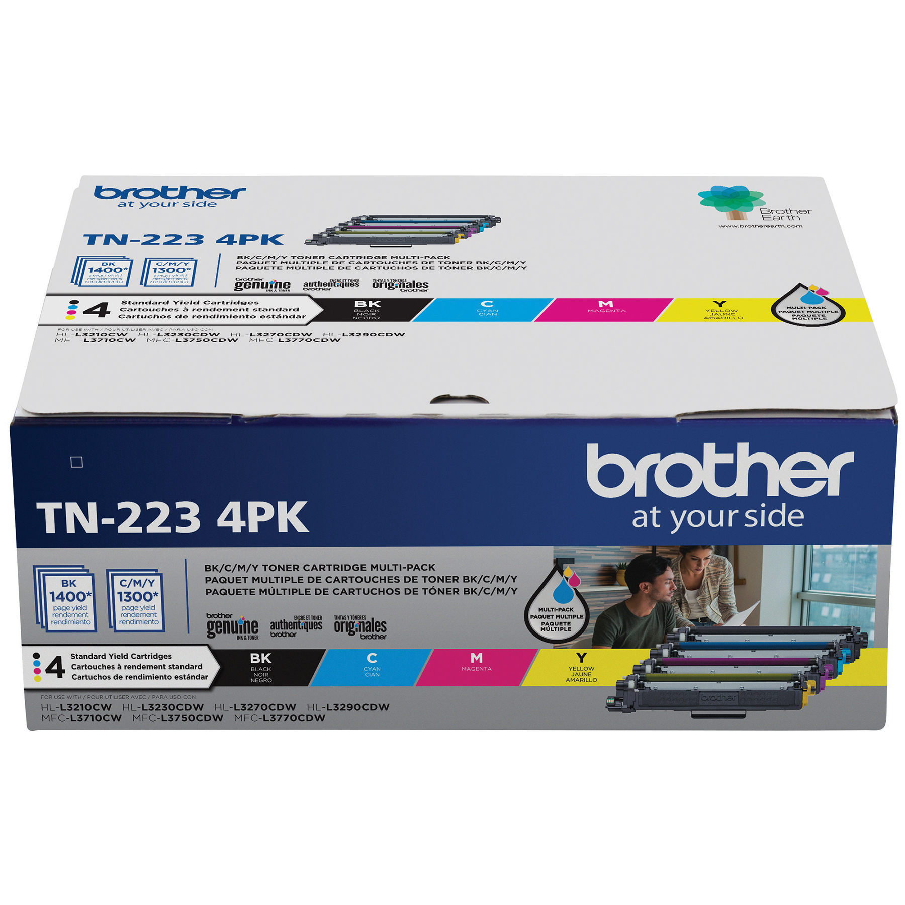 Brother TN-2234PK toner cartridge 4 pc(s) Original Cyan, Magenta, Yellow – image 2